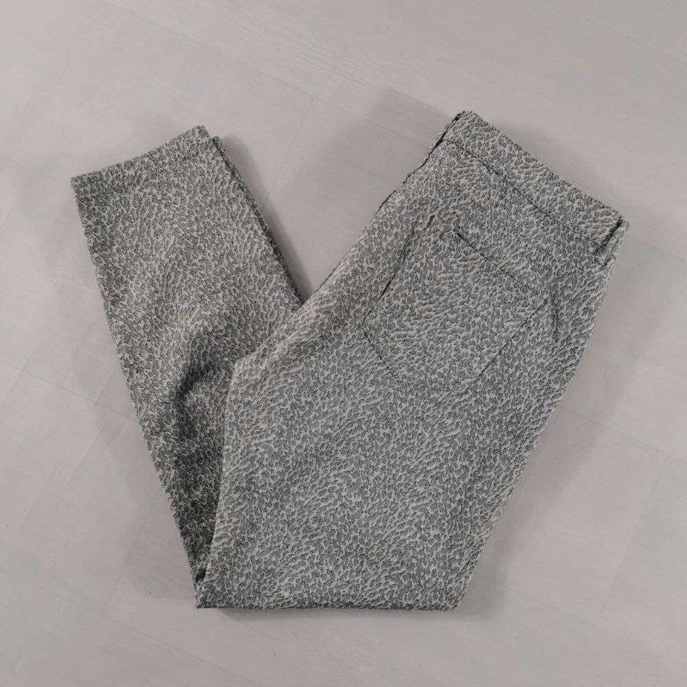 WHISTLES 34 Leopard Print Skinny Jeans Ivory Silver Trousers W34 L27 Ankle - Picture 10 of 10